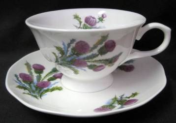 Glamis Thistle Cup and Saucer